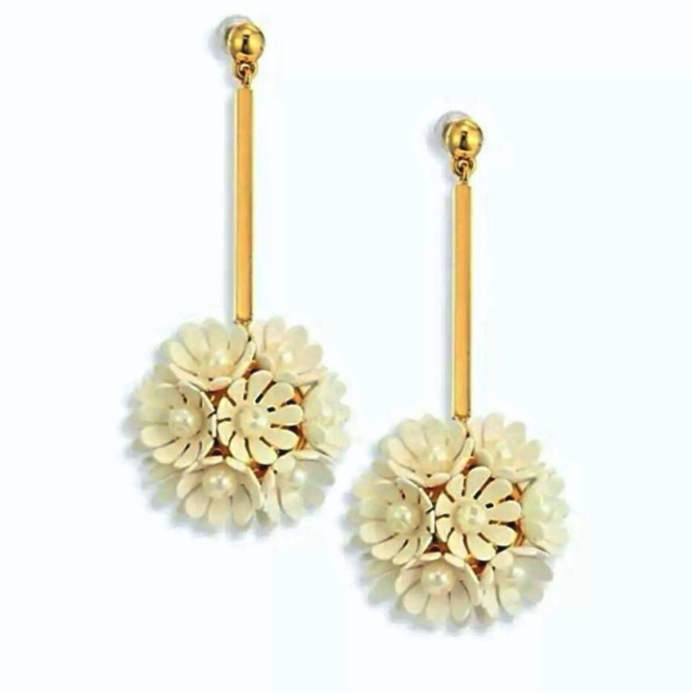 Lele Sadoughi Tahitian Nights Plumeria Earrings